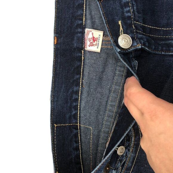 True Religion Embroidered Jeans Size 36 JOEY Blue - Picture 6 of 8